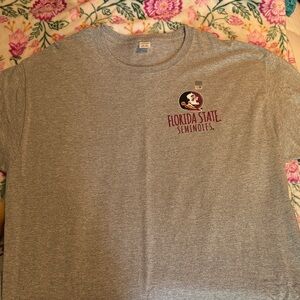 Hanes Gray Florida State Seminoles Short Sleeve Tee